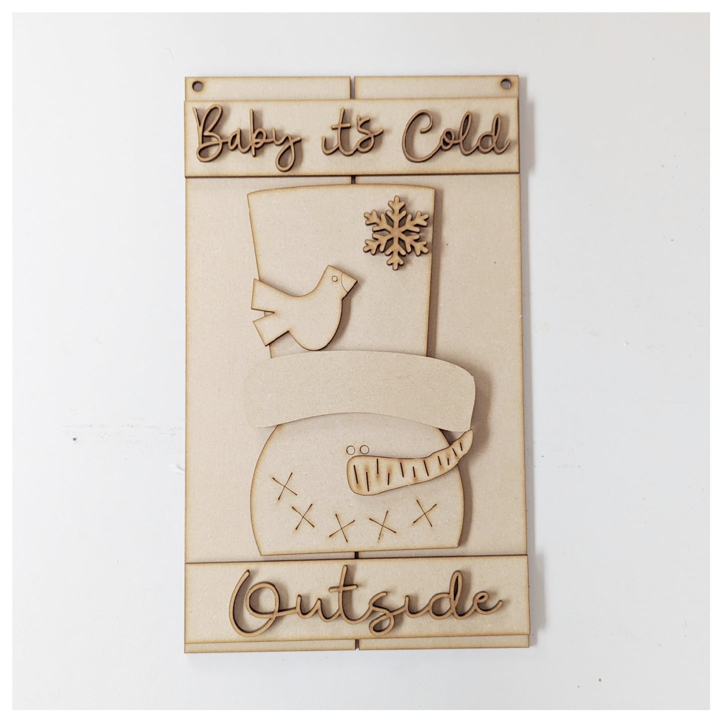 Baby it's cold outside pallet sign