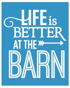 Better at the Barn STENCIL