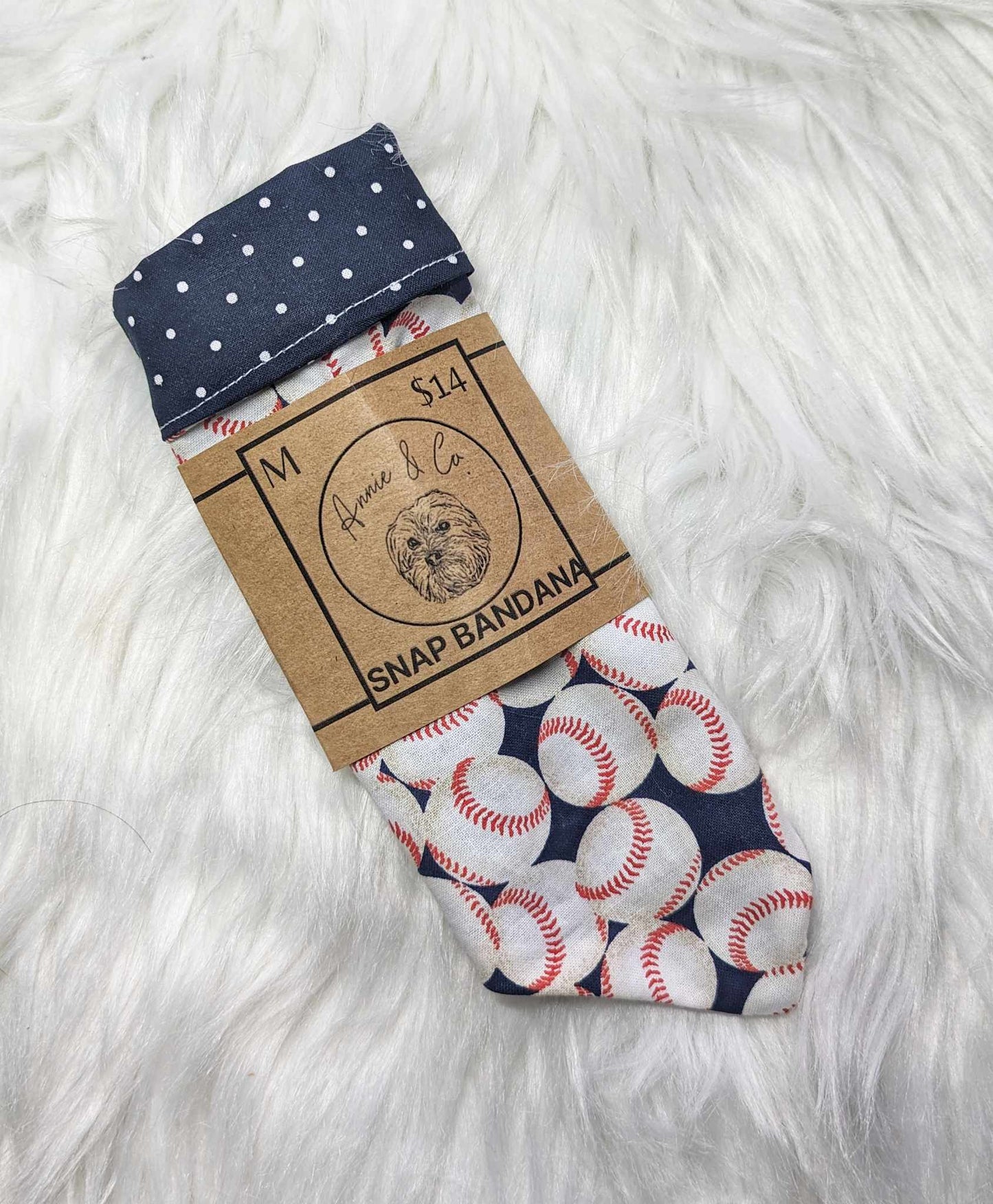 Baseball SNAP dog Bandana