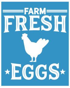 Farm fresh Eggs STENCIL