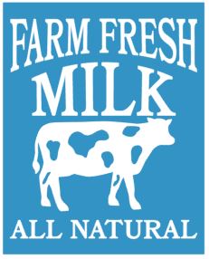 Farm Fresh Milk STENCIL
