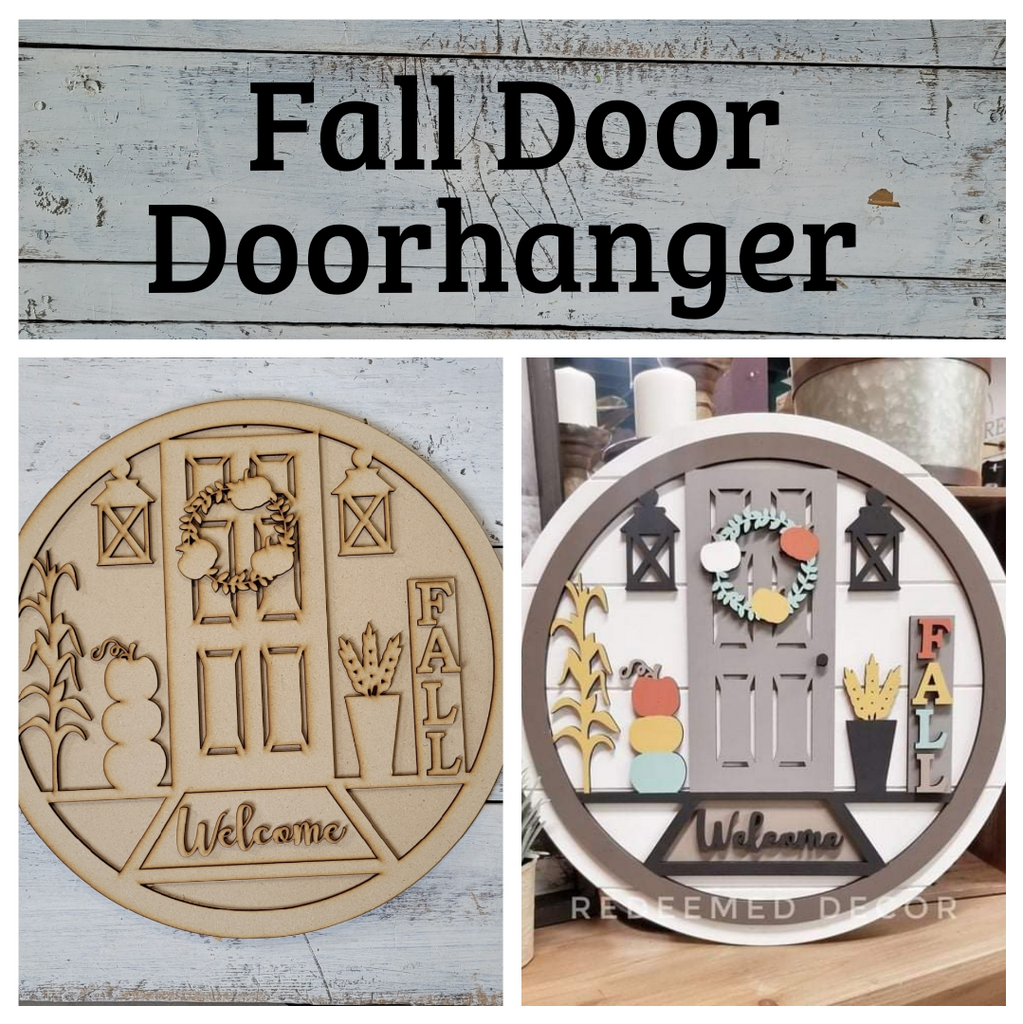 Fall Door Doorhanger