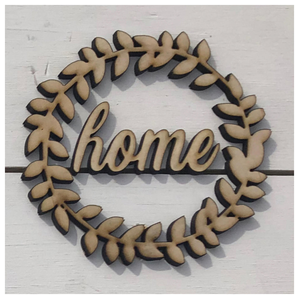 Home Wreath Laser Cut Out