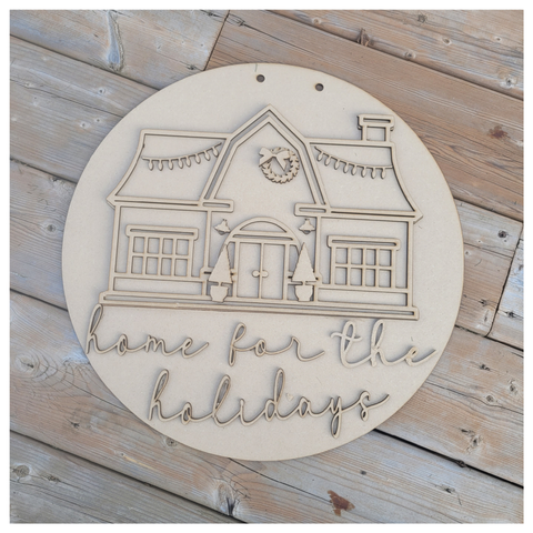 Home for the Holidays Doorhanger