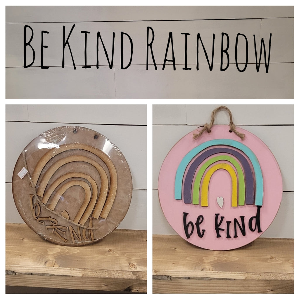 Be kind Rainbow on Circle