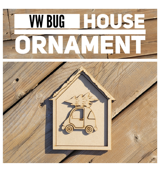 VW Bug House Ornament