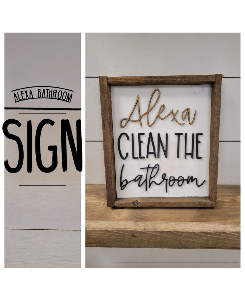 Alexa Clean the bathroom