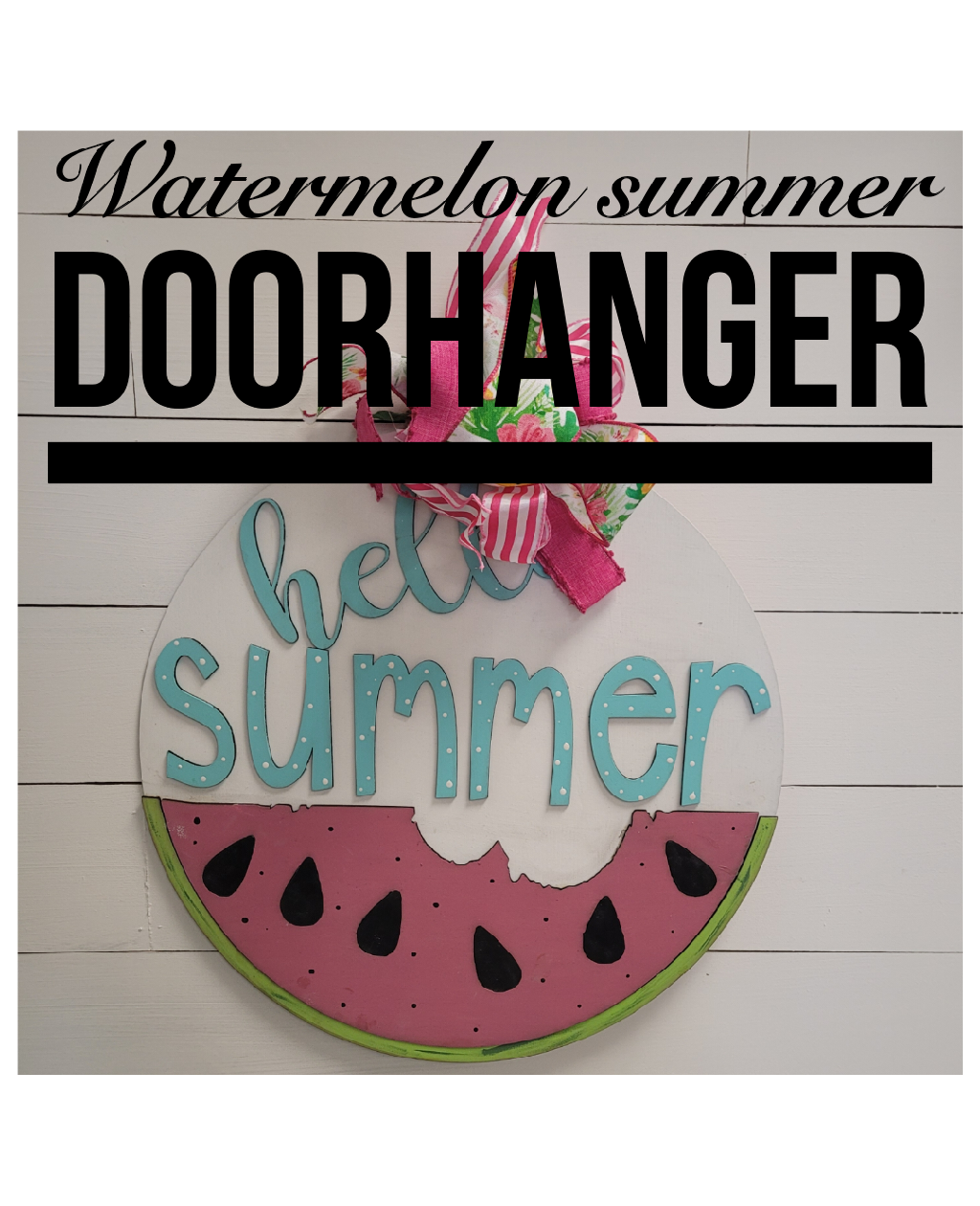 Watermelon Summer Doorhanger