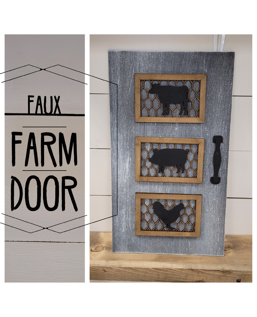 Faux farm animal door
