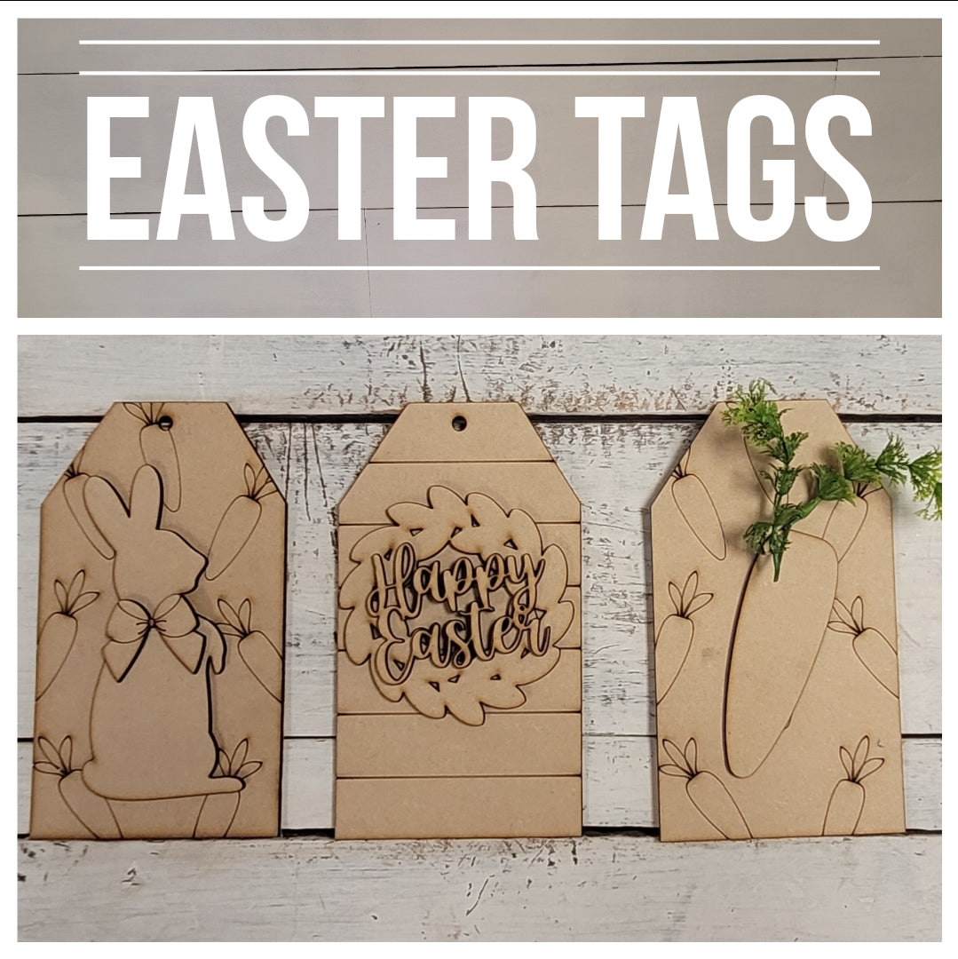 Hoppy Easter tag set