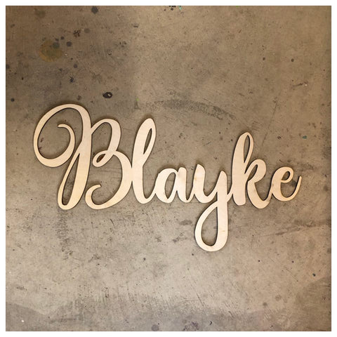 CUSTOM NAME Laser Cut Out
