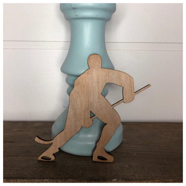 Hockey Silhouette Laser Cut Out