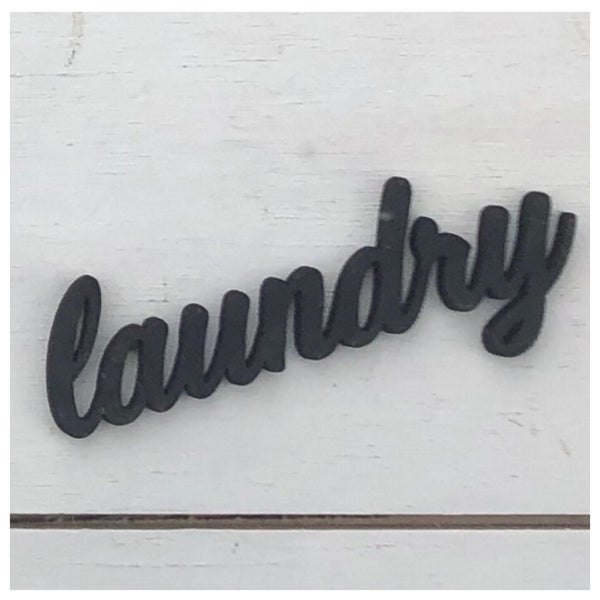 Laundry Word Laser Cut Out