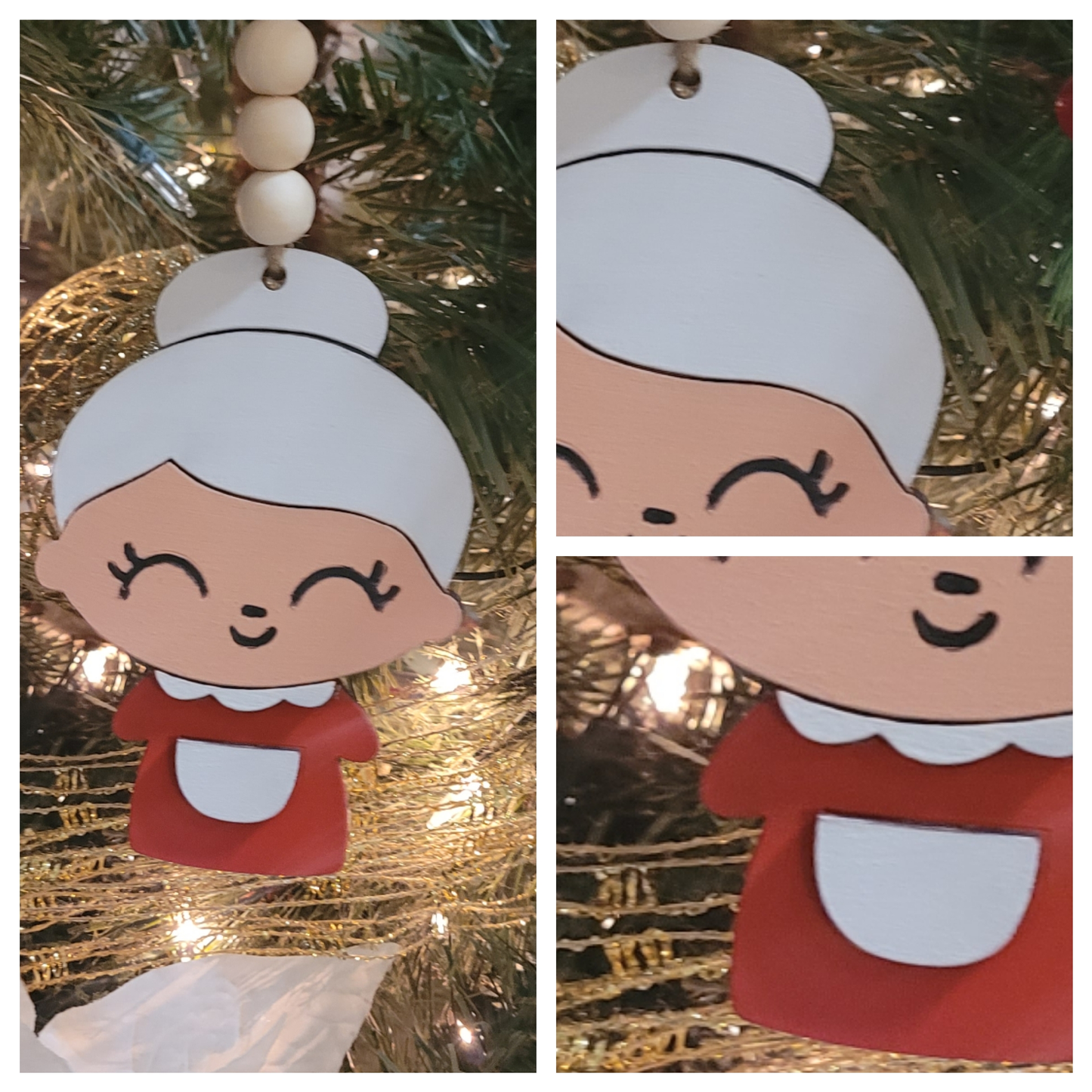 Santa & Mrs Claus Ornament Set